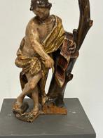sculptuur, Johannes de Doper - 44 cm - Hout, Antiek en Kunst