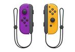 Originele Nintendo Switch Joy Con Paars/Neon Set, Ophalen of Verzenden, Zo goed als nieuw