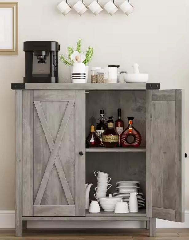 Boerderij Dressoir 80 cm – 2 Deuren & Verstelbare Plank, Huis en Inrichting, Keuken | Keukenelementen, Nieuw, Verzenden