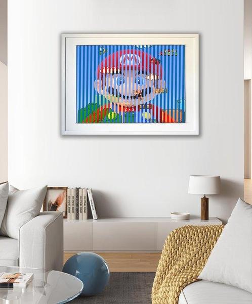 Poplea - Cinétique 3 en 1 triptique Super Mario(2000), Antiek en Kunst, Kunst | Schilderijen | Modern