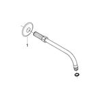 Grohe Brausearm RELEXA Ausladung 218 mm chrom, Verzenden, Nieuw
