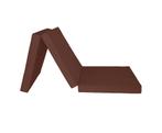 Opvouwbaar camping matras - Extra dik 15 cm - Lichtbruin..., Huis en Inrichting, Slaapkamer | Matrassen en Bedbodems, Ophalen of Verzenden