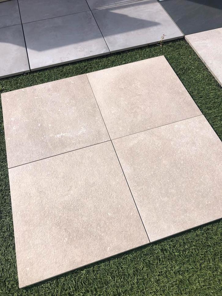 keramische terrastegels 60x60x2 cm liche kleuren actie, Tuin en Terras, Tegels en Klinkers, Terrastegels, Nieuw, 10 m² of meer