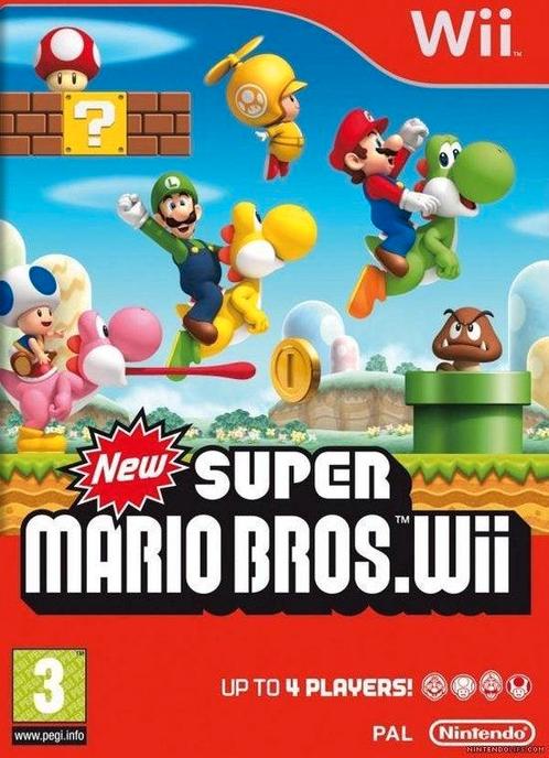 New Super Mario Bros. Wii, Spelcomputers en Games, Games | Nintendo Wii, Zo goed als nieuw, Verzenden