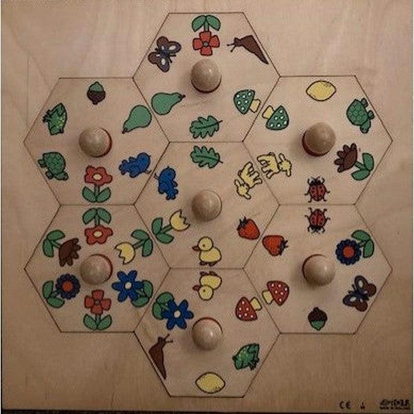 Rolf Inlegpuzzel Carrousel Buiten (7 stukken), Boeken, Schoolboeken, Nieuw, Verzenden