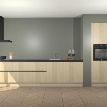 Vuren greeploze keuken Calgary 86813, Huis en Inrichting, Keuken | Complete keukens, Verzenden