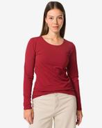 HEMA Dames basic t-shirt rood van €14.99 voor €10.49 sale, Verzenden, Nieuw