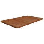vidaXL Wastafelblad 100x60x2,5cm behandeld massief hout, Huis en Inrichting, Verzenden, Nieuw, Bruin
