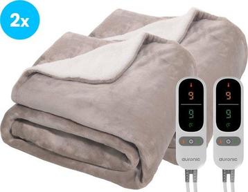 2dekans | Auronic Elektrische Deken - Duo Pack - Warmtedeken beschikbaar voor biedingen