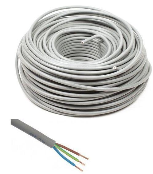 XMVK Stroomkabel rond 3x2.5mm² (100 meter), Doe-het-zelf en Verbouw, Elektra en Kabels, Nieuw, Verzenden