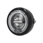 Koplamp rond 165mm angel eye LED 12V glans zwart, Fietsen en Brommers, Ophalen of Verzenden, Nieuw