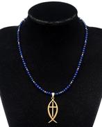 Lapis lazuli - Collier Ichthus – Symbool van geloof en, Antiek en Kunst