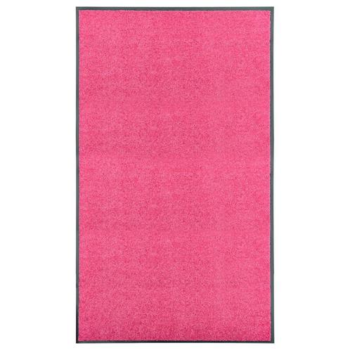 vidaXL Deurmat wasbaar 90x150 cm roze, Tuin en Terras, Deurmatten, Nieuw, Verzenden