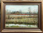 Nederlandse school (XX) - Landschap met bollenveld