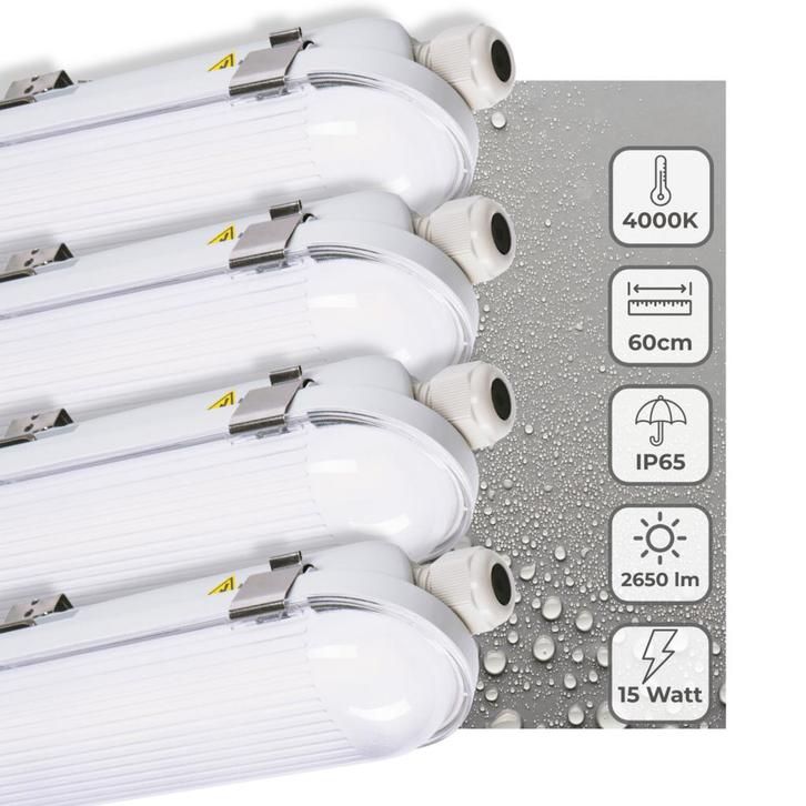 4 PACK - LEDs Light Pro TL Armatuur Strip 60 cm - Energiela, Huis en Inrichting, Lampen | Overige, Nieuw, Verzenden