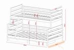 Stapelbed met Lade Faas - 3-persoons - 90/120 x 200 - Wit, Kinderen en Baby's, Kinderkamer | Stapelbedden en Hoogslapers, Verzenden