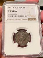 Oostenrijk. Franz Joseph I. 1 Kreuzer 1851 / AU 55 BN