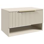 Badplaats Wastafelkast Kelo 80 cm - Beige - Badmeubel, Huis en Inrichting, Verzenden, Nieuw, Wastafelkast