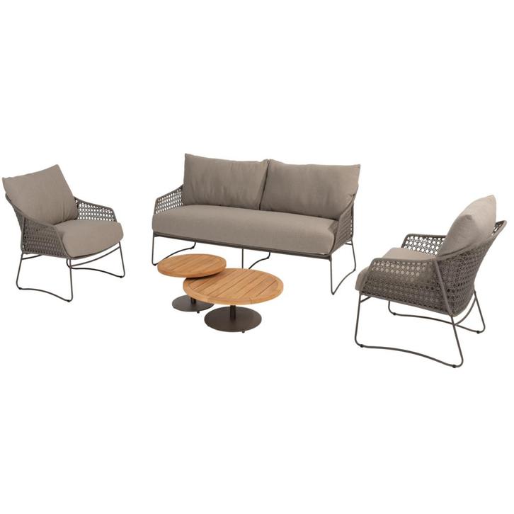 Moretti stoel bank loungeset 5 delig teak rope terre 4, Tuin en Terras, Tuinsets en Loungesets, Nieuw, Ophalen of Verzenden