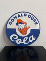 Donald Duck Cola – rond emaille reclamebord – cartoon, Verzamelen, Nieuw