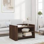 vidaXL Salontafel 80x50x50 cm bewerkt hout bruin eikenkleur, Huis en Inrichting, Tafels | Salontafels, Verzenden, Nieuw, Overige houtsoorten