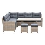 Garden Impressions Alaska lounge dining set 5-delig links -, Tuin en Terras, Tuinsets en Loungesets, Verzenden, Nieuw