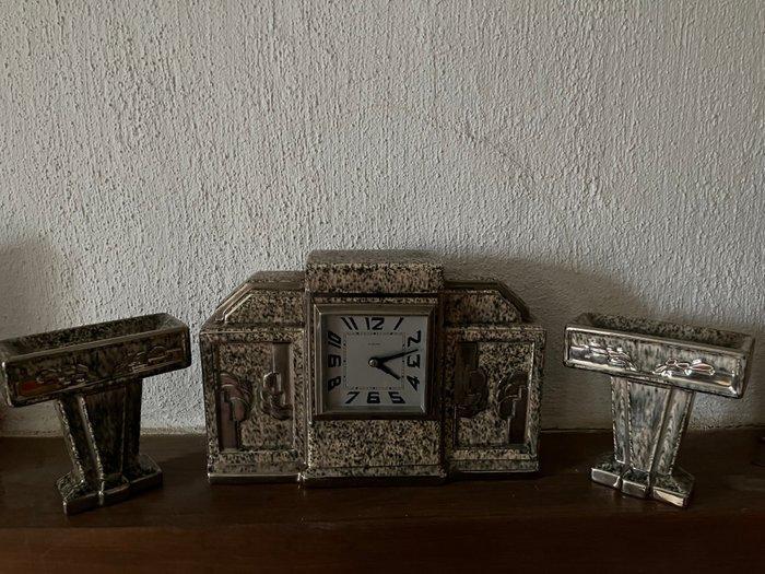 Klok (3) - Art Deco Aardewerk - 1930-1940 - Ontwerp, Antiek en Kunst, Antiek | Klokken