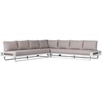 Hoekbank - Flint - Aluminium - Wit Naturel - Exotan, Verzenden, Nieuw