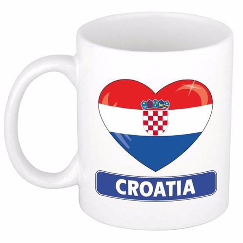 I love Kroatie mok / beker 300 ml - Kroatie versiering, Hobby en Vrije tijd, Feestartikelen, Ophalen of Verzenden