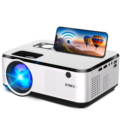 Strex Beamer - HD 1920x1080P - 7000 Lumen - Streamen Vanaf, Audio, Tv en Foto, Beamers, Nieuw, Verzenden