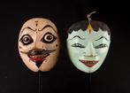 2 Topéng maskers - Java Cirebon - Indonesië (Zonder