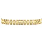 Gouden rolex armband 19 cm 14 krt, Sieraden, Tassen en Uiterlijk, Armbanden, Goud, Goud, Zo goed als nieuw, Verzenden
