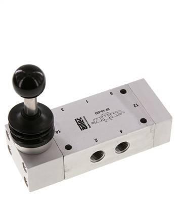 5/3 G1/4  Middenuitlaat Handbediend Hefboom Ventiel, Doe-het-zelf en Verbouw, Gereedschap | Machine-onderdelen en Toebehoren, Nieuw