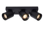 Lucide NIGEL - Plafondspot 3xGU10/5W DTW Zwart, Verzenden, Nieuw, Trendy verlichting