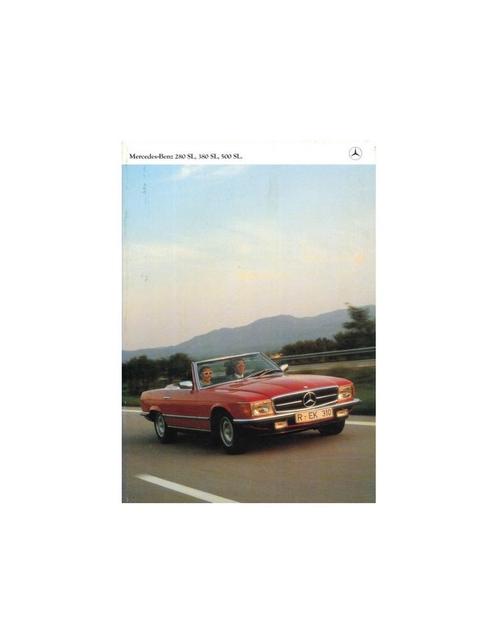 1981 MERCEDES BENZ SL BROCHURE NEDERLANDS, Boeken, Auto's | Folders en Tijdschriften