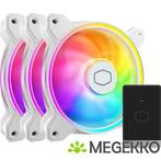 Cooler Master MasterFan MF120 Halo2 White Edition 3in1, Computers en Software, Computerkoelers, Verzenden, Nieuw