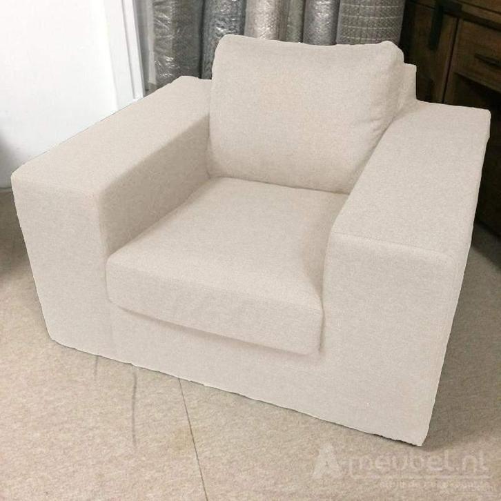 Fauteuil Lelystad - fauteuils - Wit, Huis en Inrichting, Stoelen, Wit, Nieuw, Stof