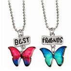 Fako Bijoux® - Vriendschapsketting - Vlinders - BFF Ketting, Nieuw, Verzenden