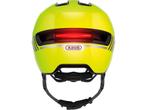 Abus Hud-Y - Fietshelm Signal Yellow M (54 - 58 cm), Verzenden, Zo goed als nieuw