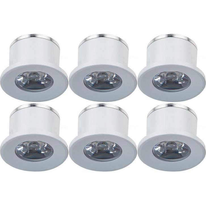Voordeelpak LED Veranda Spot Verlichting 6 Pack - Velvalux -, Huis en Inrichting, Lampen | Spots, Plafondspot of Wandspot, Nieuw