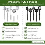 My Green Deal – RVS Keukenhulpen Set – 5-delig, Huis en Inrichting, Keuken | Tupperware, Verzenden, Nieuw
