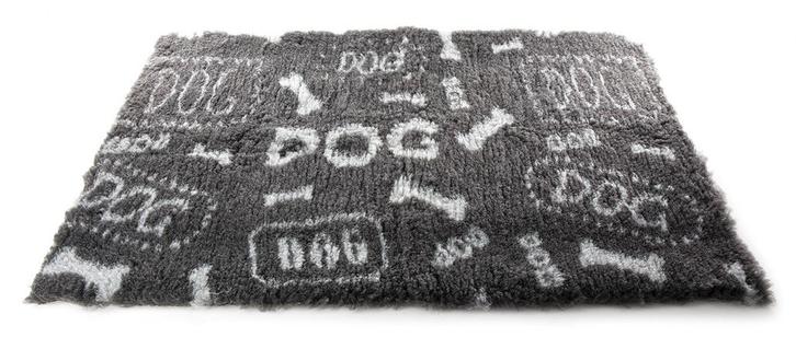 Martin Vetbed Dog Print Grijs / Wit Gerecycled - 75X50 CM, Dieren en Toebehoren, Hondenmanden, Verzenden