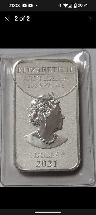 Australië. 1 Dollar 2021 1 Oz .999 (Zonder Minimumprijs), Postzegels en Munten, Munten | Europa | Niet-Euromunten