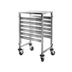 GGM Gastro | Dienbladenwagen - voor 6 dienbladen GN 1/1 |, Verzenden