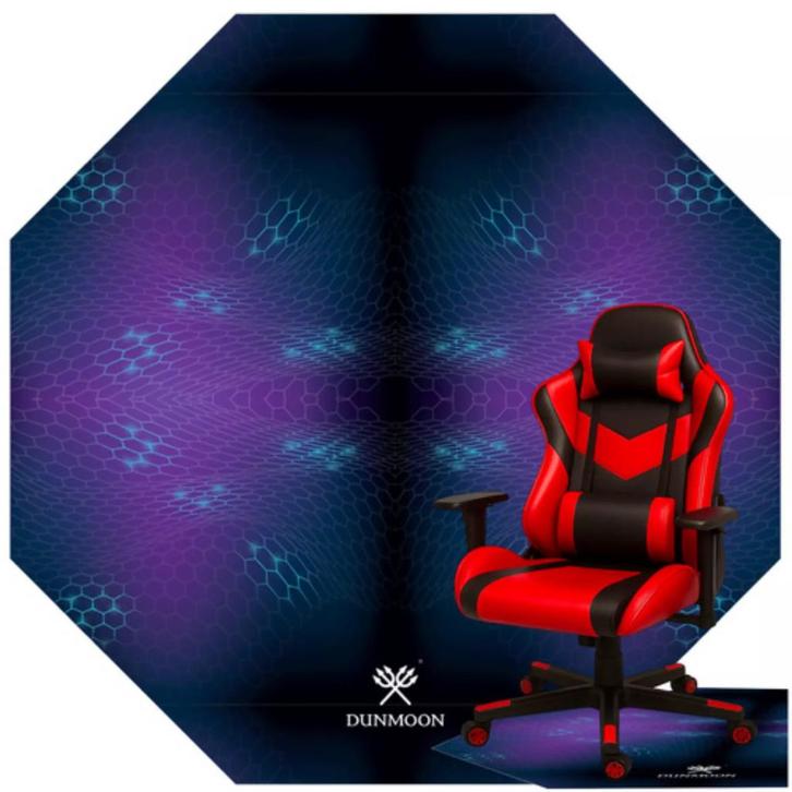 Dunmoon Gaming Mat 120x120 cm – Octagonale Stoelmat met A., Computers en Software, Overige Computers en Software, Nieuw, Ophalen of Verzenden