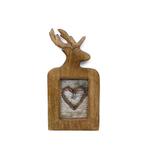 fotolijst mango hout hert 15x10cm, Huis en Inrichting, Woonaccessoires | Overige, Verzenden, Nieuw