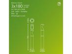 Philips Desi GardenLink - 3-pack - Sokkellamp - 24V - Warm, Verzenden, Zo goed als nieuw