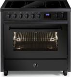 Steel EQ9F-5FI NF Enfasi inductie fornuis zwart - All Black, Witgoed en Apparatuur, Fornuizen, Verzenden, 60 cm of meer, Nieuw