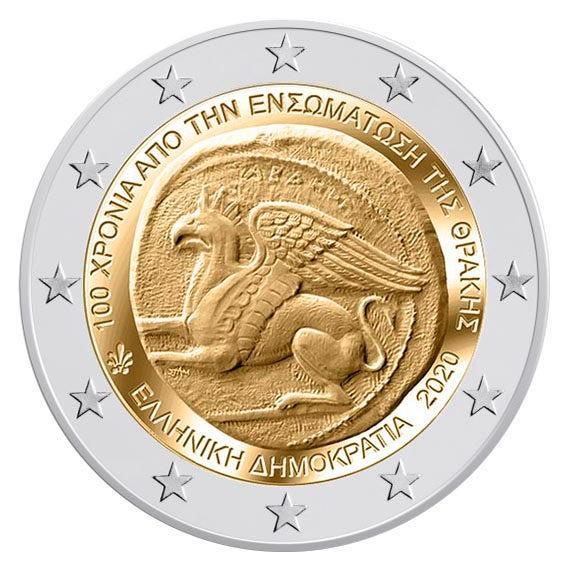 Griekenland 2 Euro Thracië 2020, Postzegels en Munten, Munten | Europa | Euromunten, Verzenden
