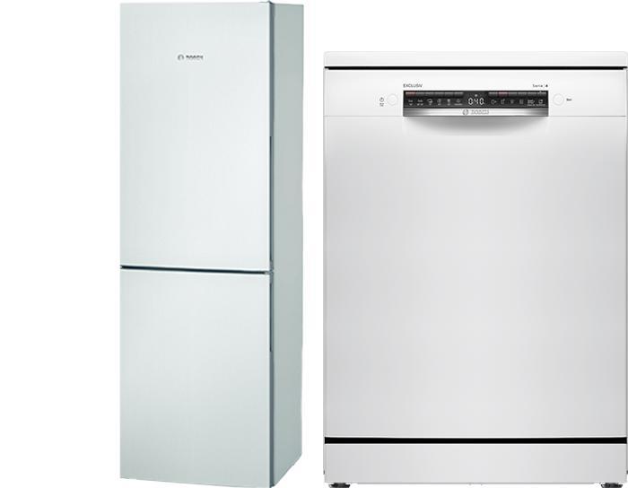 Bosch Koelvriescombinatie + Bosch Vaatwasser, Witgoed en Apparatuur, Wasmachines